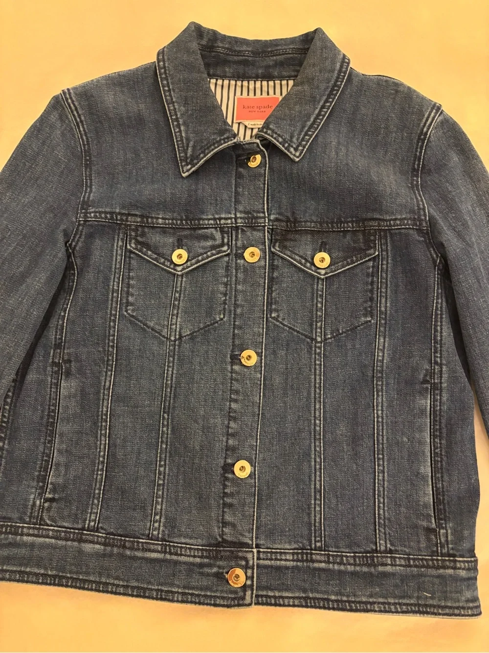 💙 Kate Spade New York Denim Jacket — NWOT — Sz L